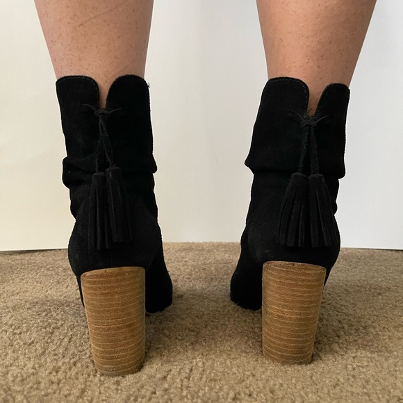 Aldo Peep Toe Suede Ankle Boot - Picture 4 of 4